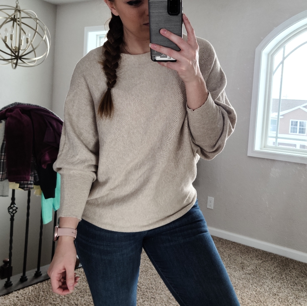 Like New Thyme + Honey Beige Sweater